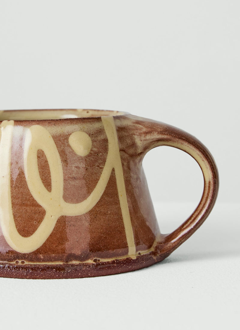 Mollie Milton Slipware Mug | Terracotta/Cream
