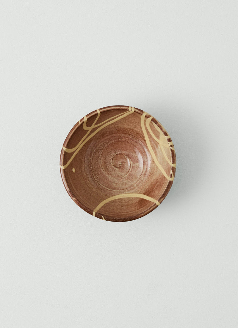 Mollie Milton Slipware Bowl | Terracotta/Cream