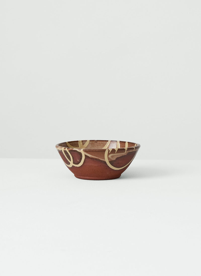 Mollie Milton Slipware Bowl | Terracotta/Cream