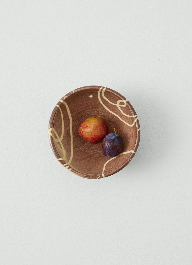 Mollie Milton Slipware Bowl | Terracotta/Cream