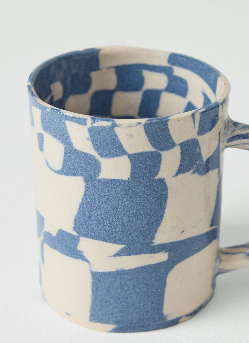 Fern Taylor Nerikomi Mug | Ivory/Cobalt