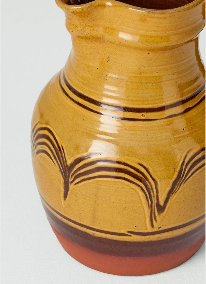 Matt Grimmitt Slipware Jug | Honey/Terracotta