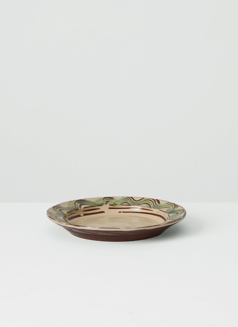 Matt Grimmitt Slipware Plate | Cream/Terracotta