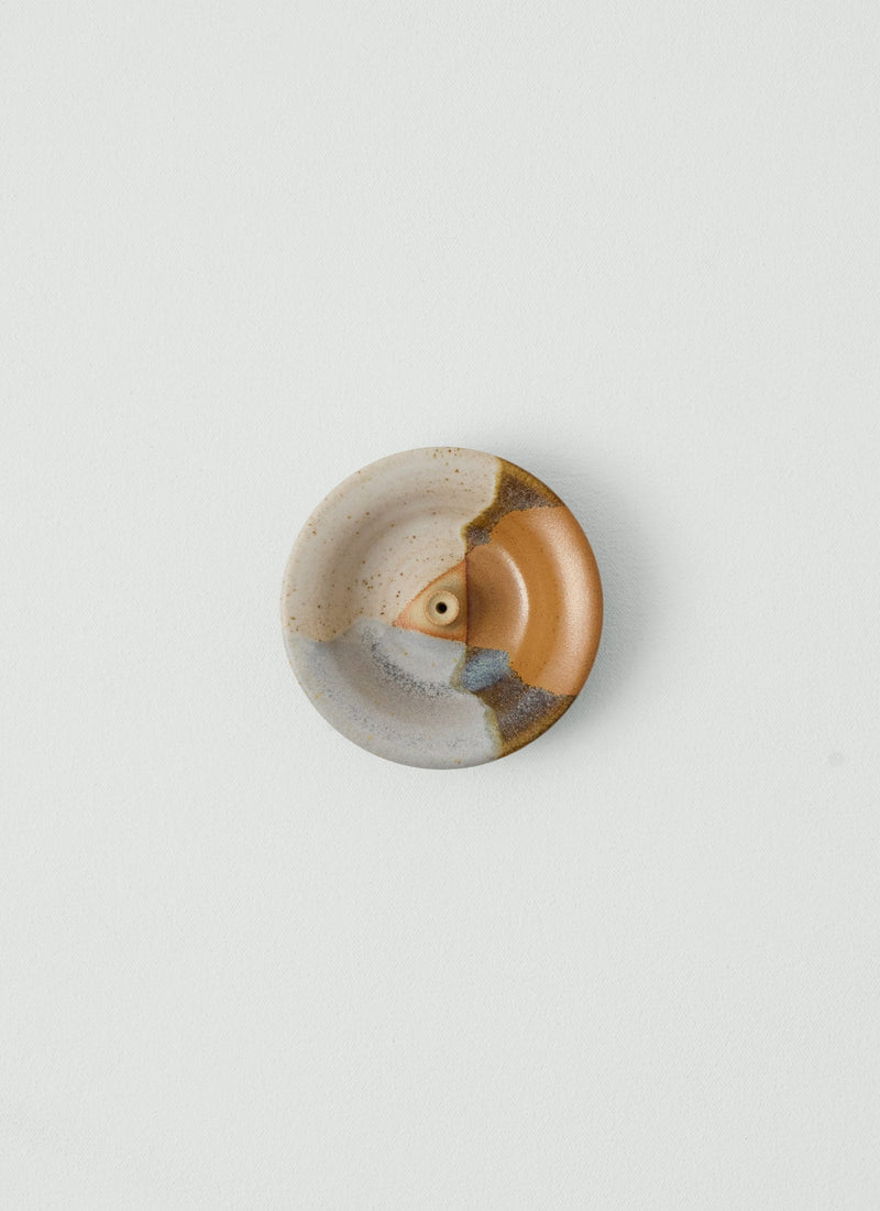 Liz Vidal Dipped Incense Holder | Rust/Grey
