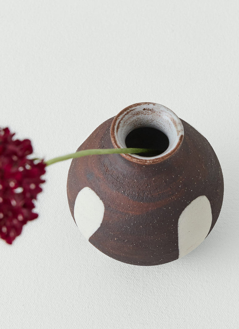Shannon Bartlett-Smith Bud Vase | Black/Ecru