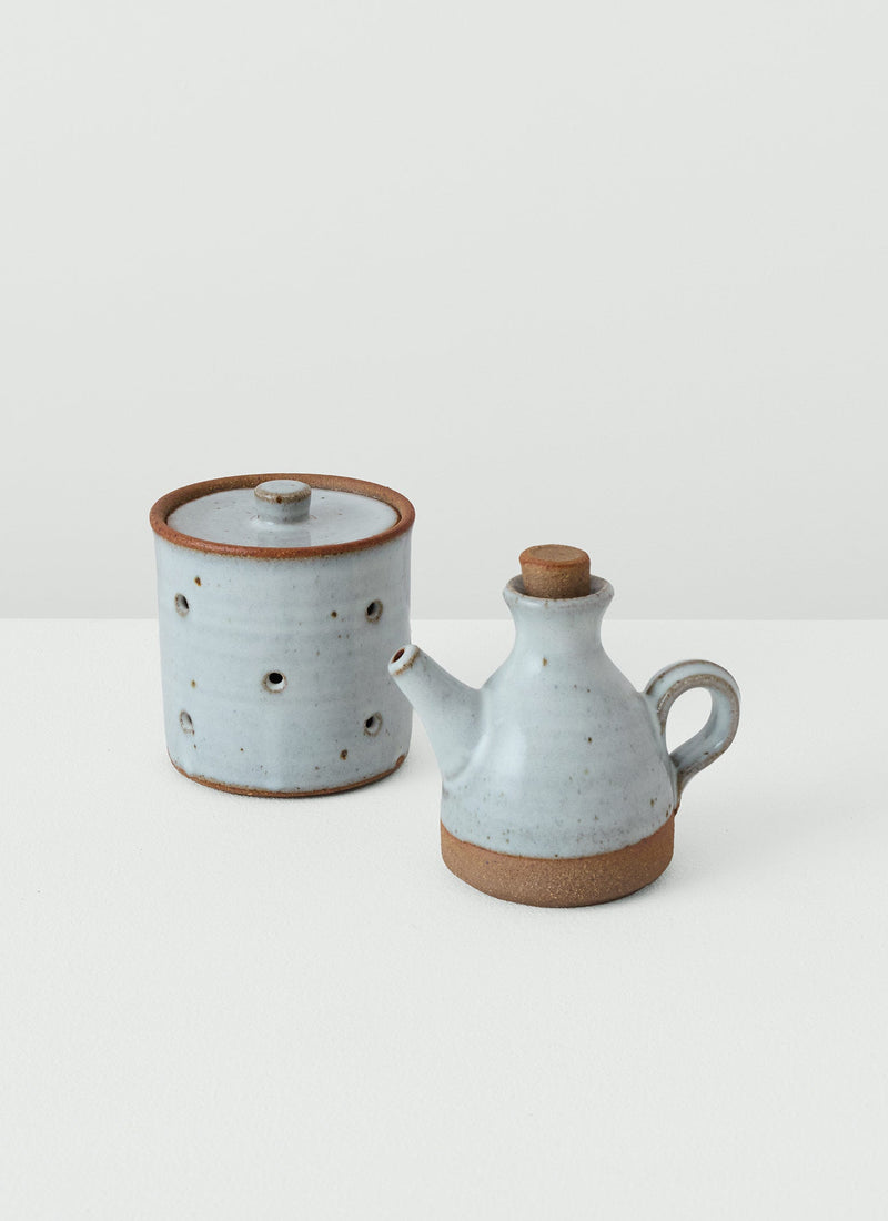 Leach Pottery Oil Pourer | Blue Nuka