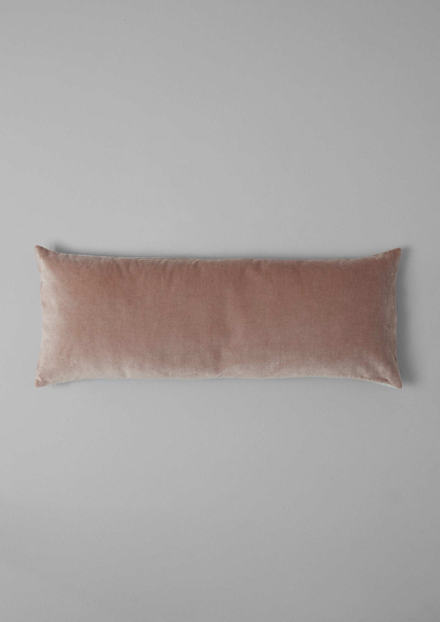 Velvet Bolster Cushion | Hellebore/Natural