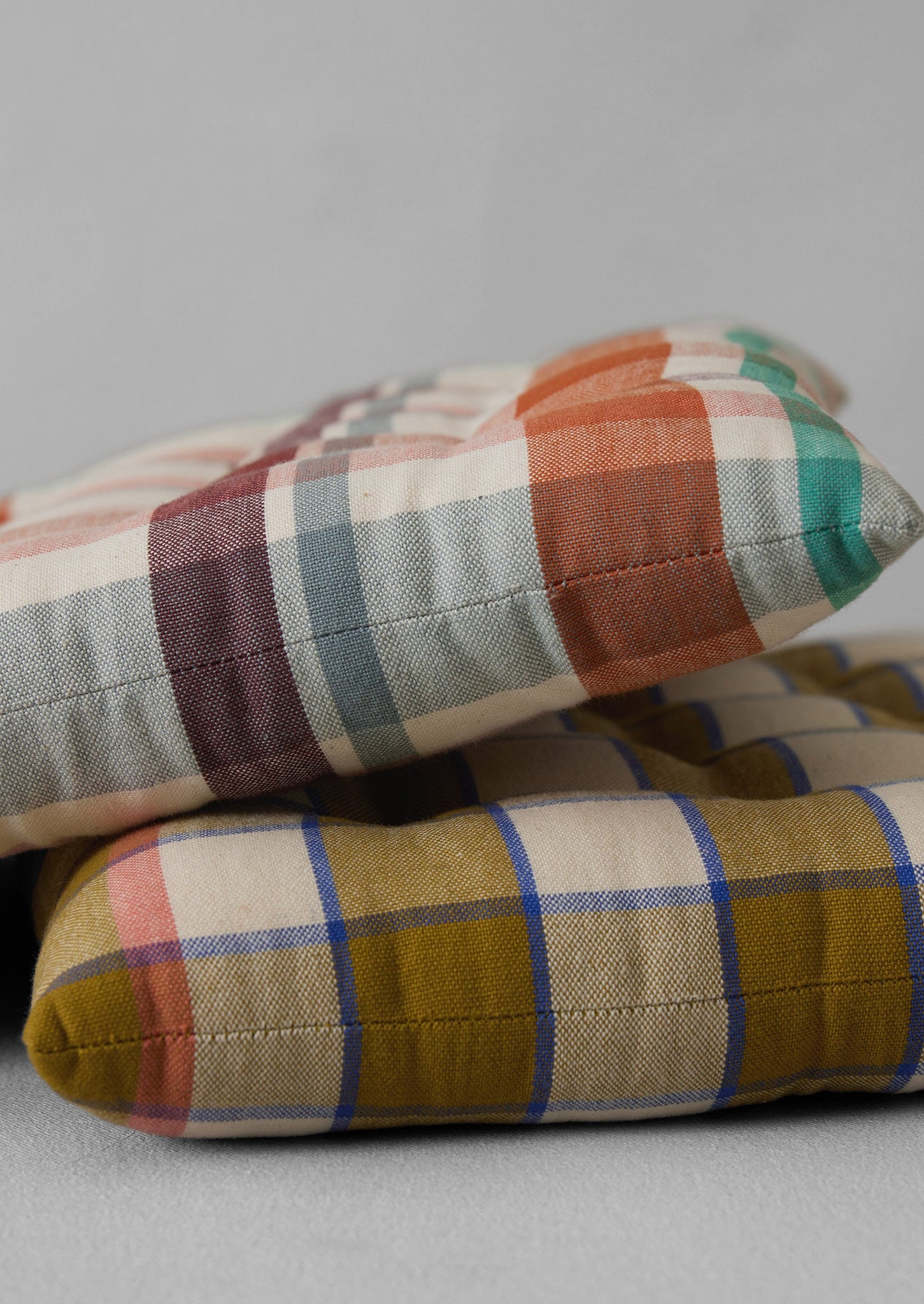 Fiesta Check Chair Cushion | Spice Multi