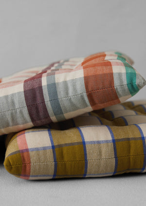 Fiesta Check Chair Cushion | Spice Multi