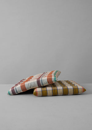 Fiesta Check Chair Cushion | Spice Multi