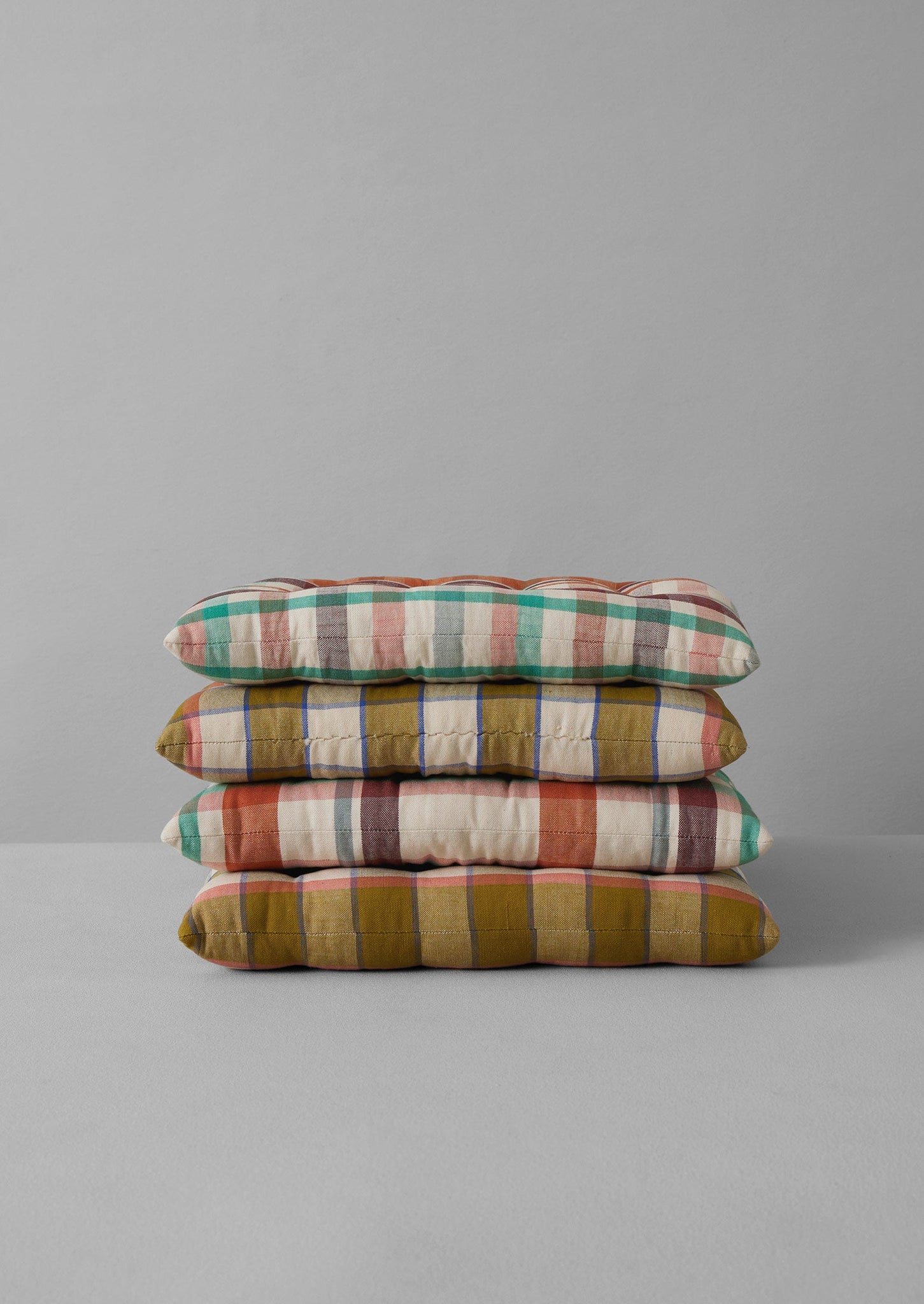 Fiesta Check Chair Cushion | Spice Multi