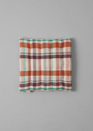 Fiesta Check Chair Cushion | Spice Multi
