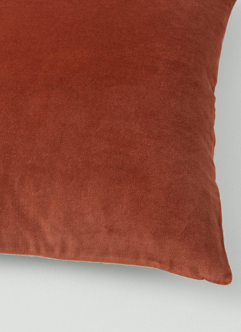 Square Velvet Cushion Cover | Raspberry