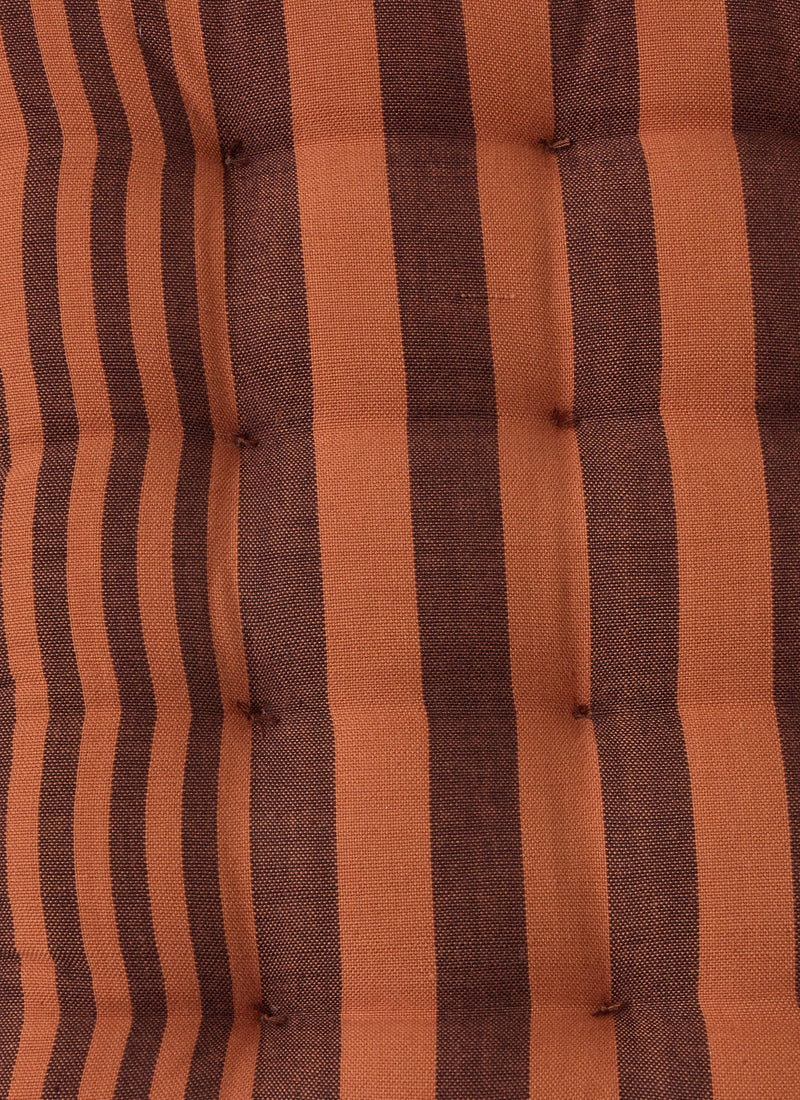 Cecile Stripe Chair Cushion | Soft Terracotta/Plum