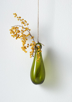 Teardrop Hanging Vase | Olive