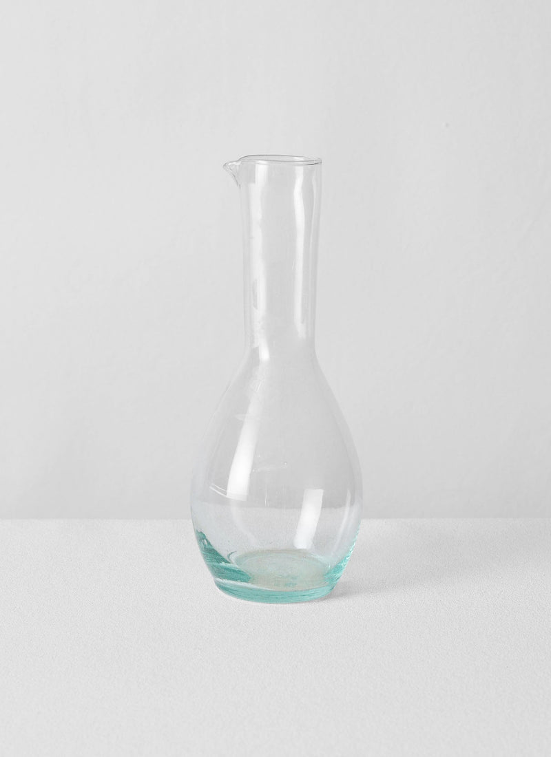 Moroccan Glass Carafe | Clear