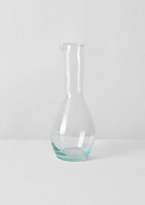 Moroccan Glass Carafe | Clear
