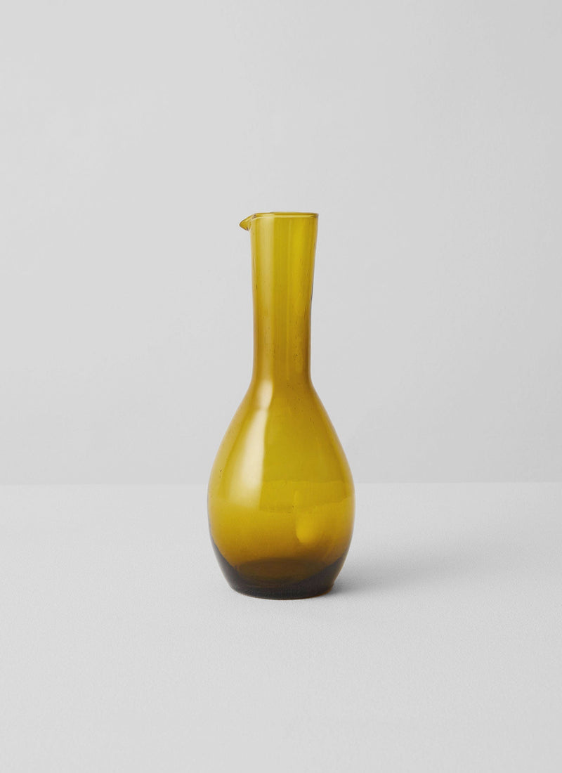 Moroccan Glass Carafe | Amber