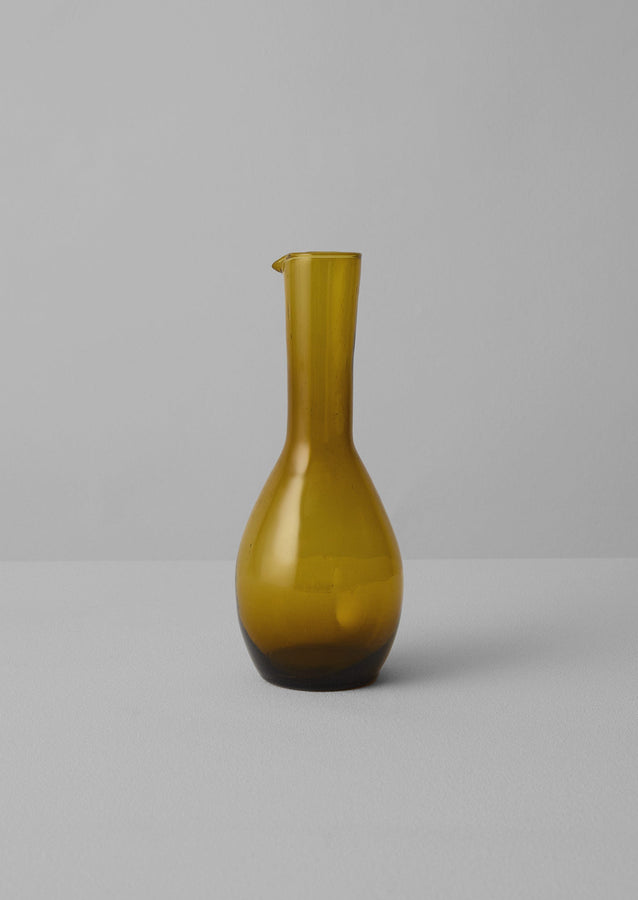 Moroccan Glass Carafe | Amber