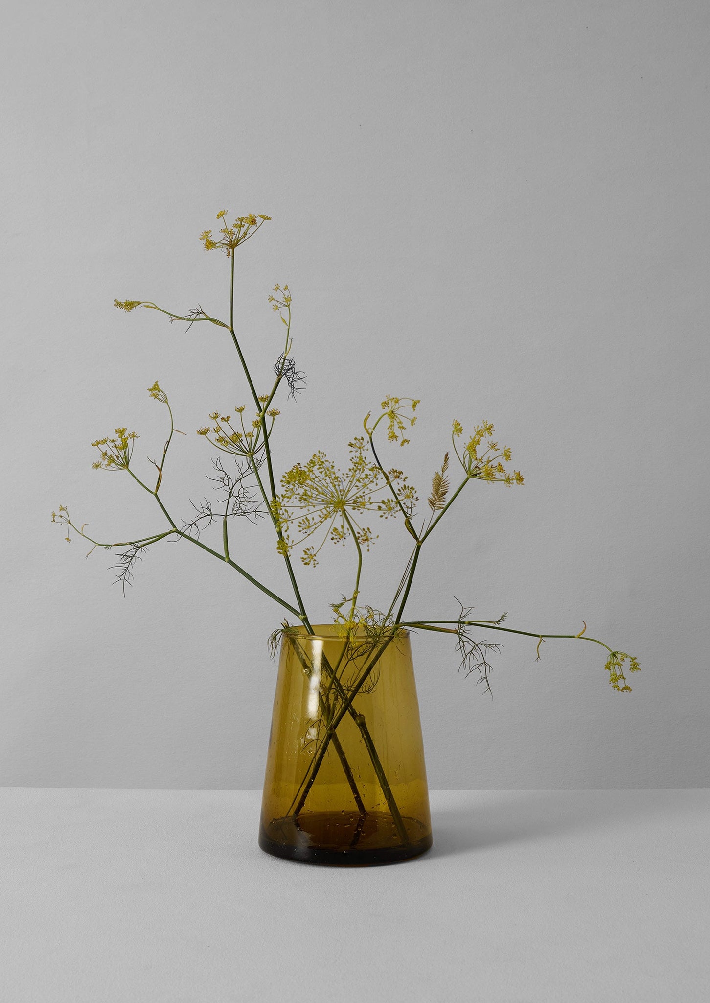 Moroccan Glass Vase | Amber