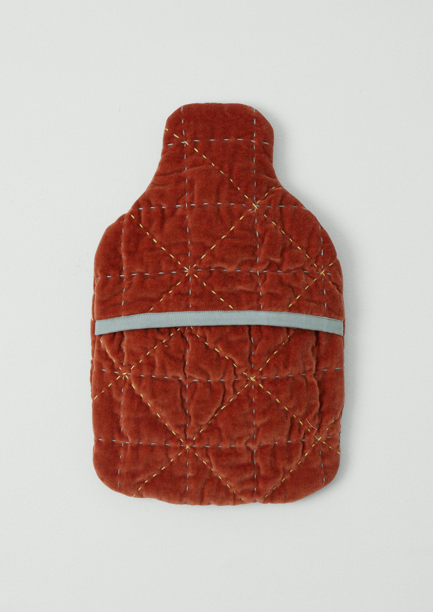 Quilted Velvet Hot Water Bottle Cover | Corallite