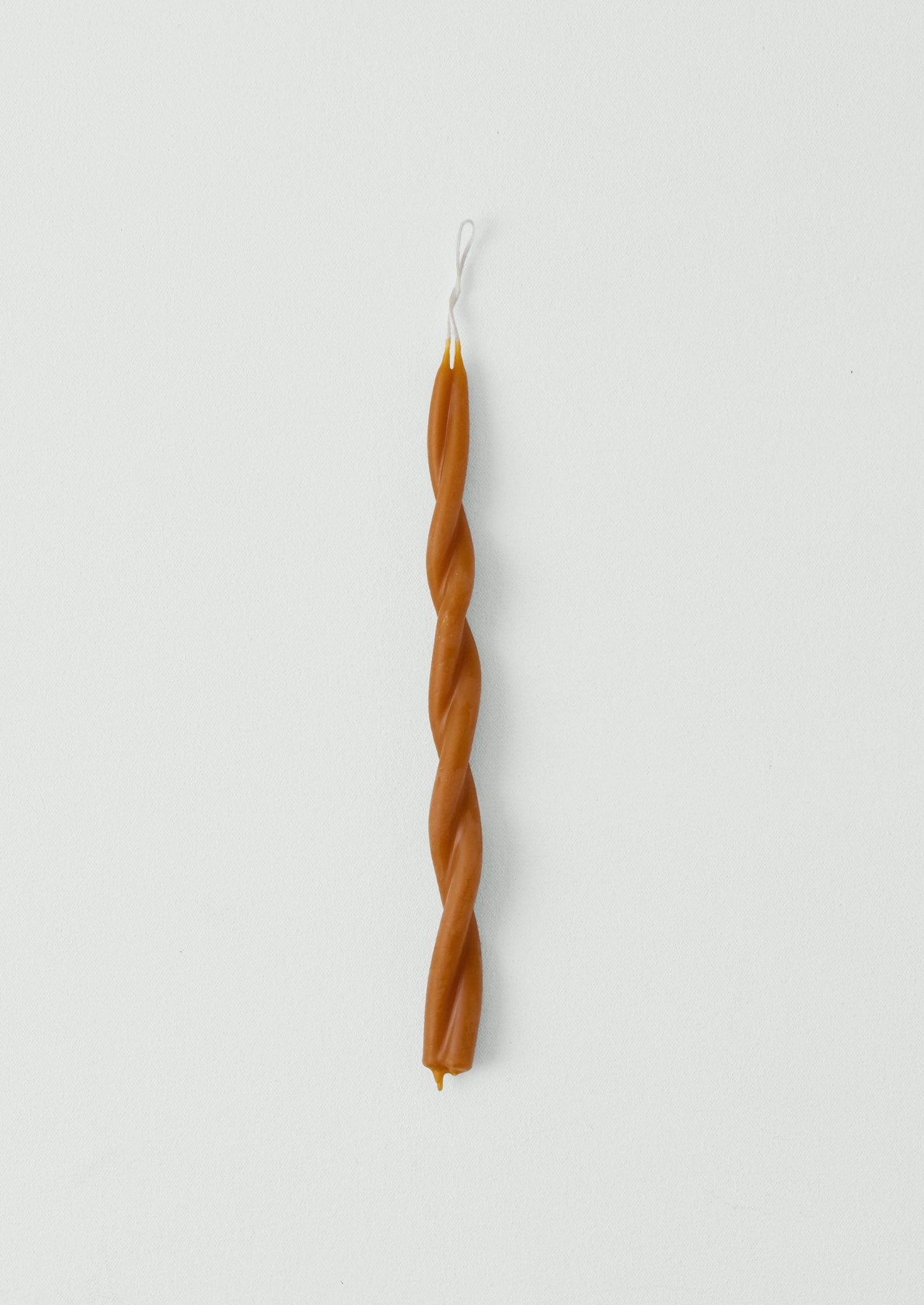 Skar Organics Beeswax Twist Dinner Candle | Paprika