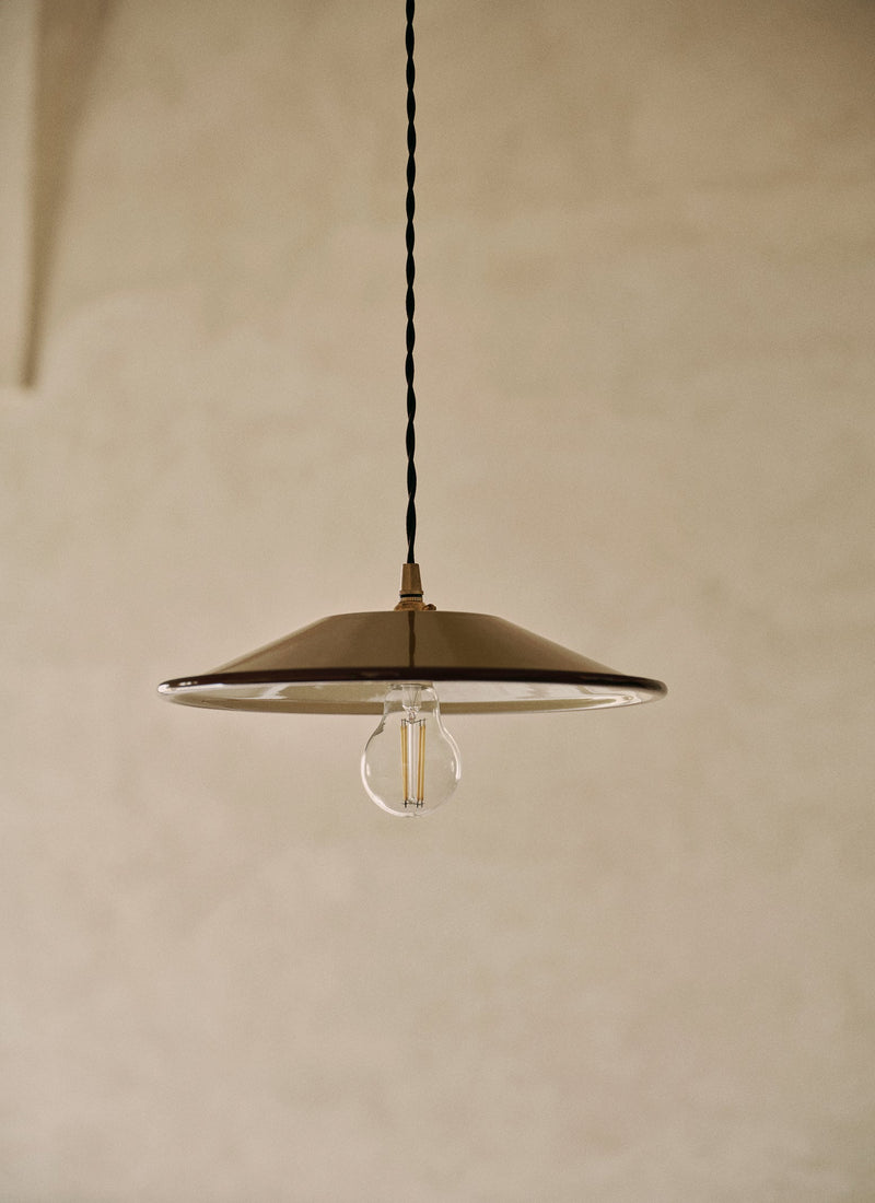 Enamel Pendant Lamp Shade | Mole/Cumin