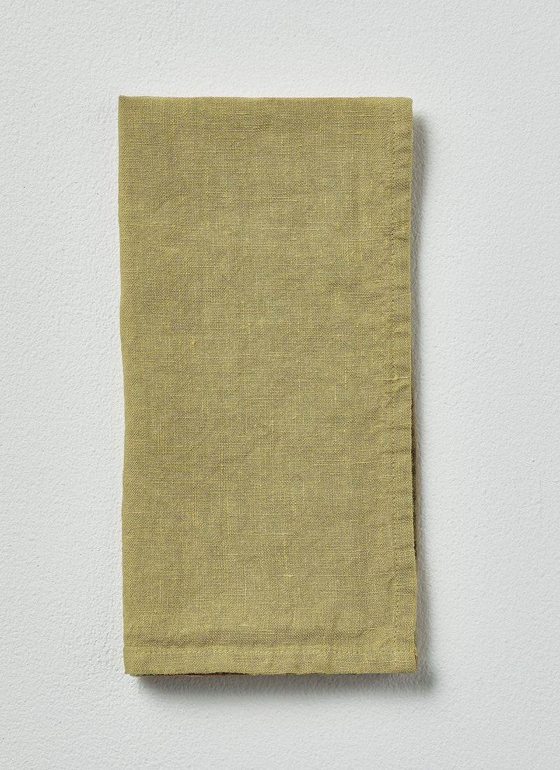 Washed Linen Napkin | Celery