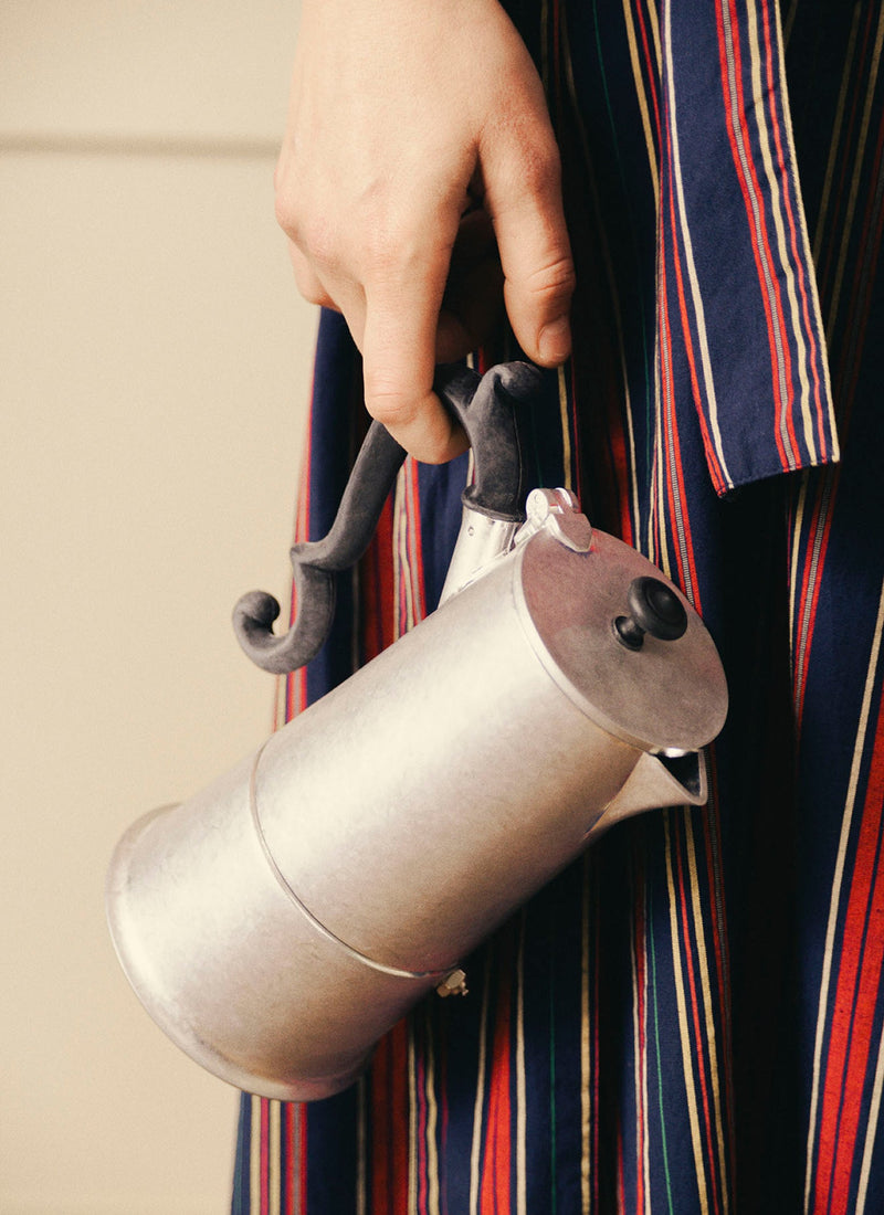 Stonewashed Moka Pot | Silver