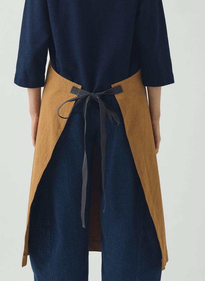 Cotton Canvas Project Apron | Brown Ochre