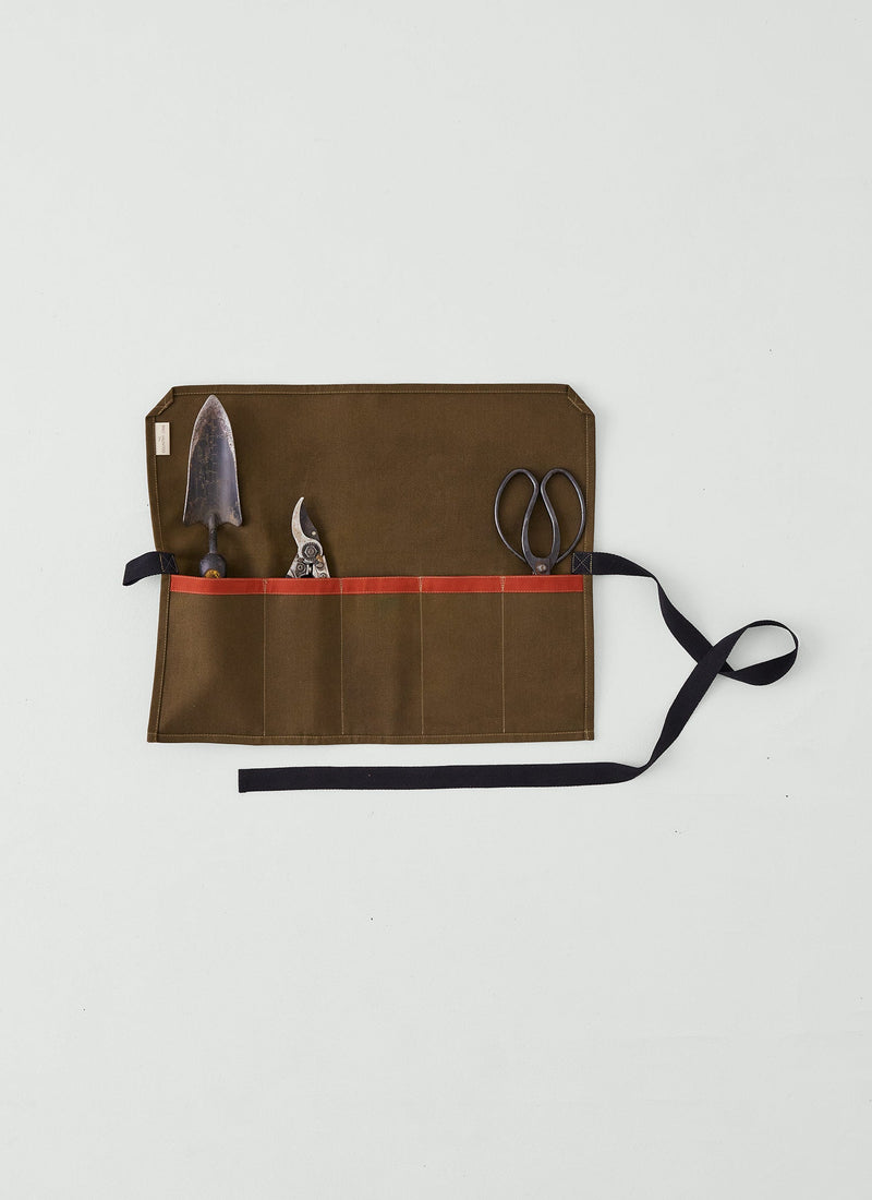 Waxed Canvas Tool Roll | Olive