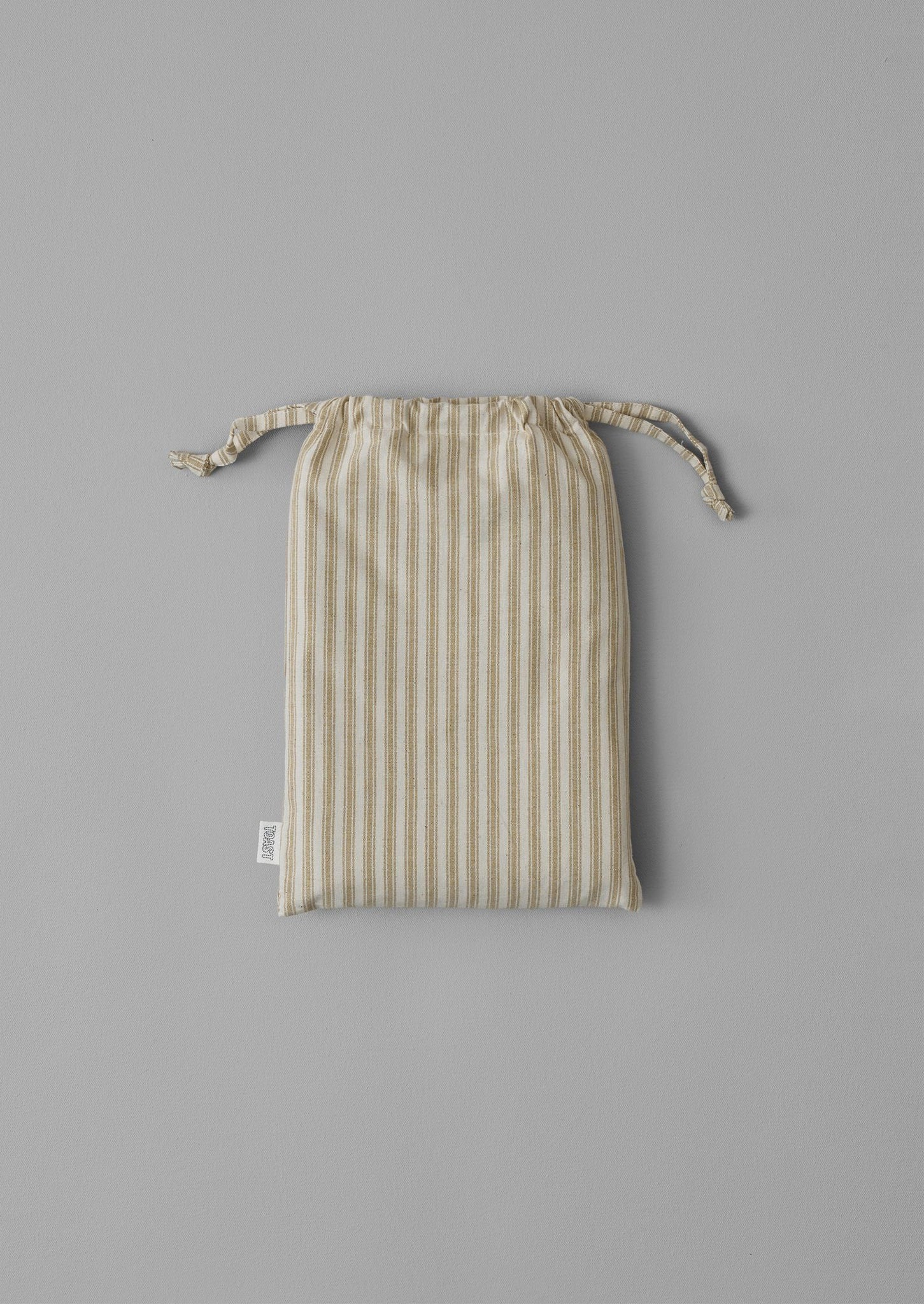 Organic Cotton Ticking Stripe Oxford Pillowcase | Ecru/Straw