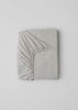 Organic Cotton Pyjama Stripe Fitted Sheet | Navy/Ecru