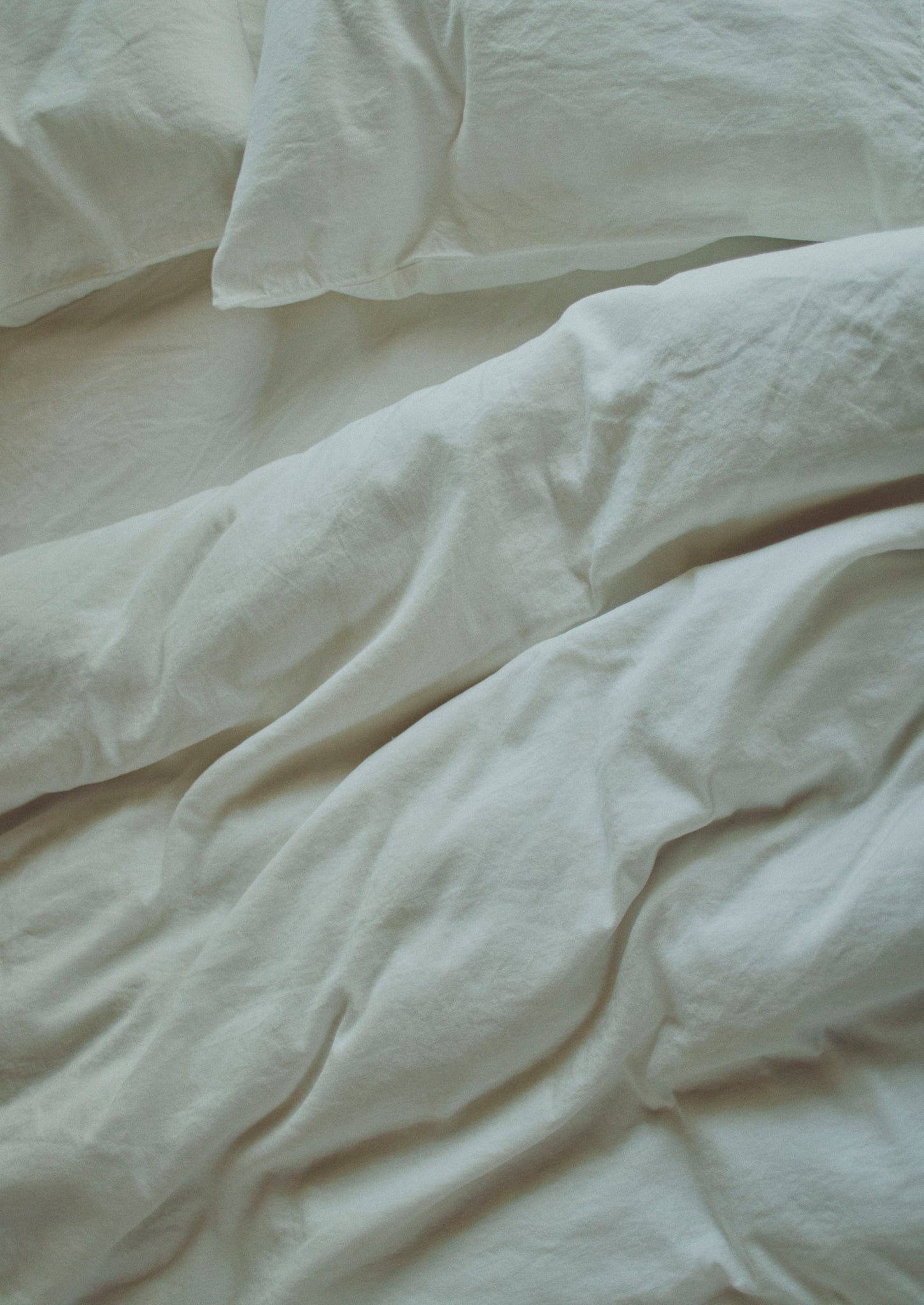 Washed Linen Cotton Housewife Pillowcase Set | Ecru