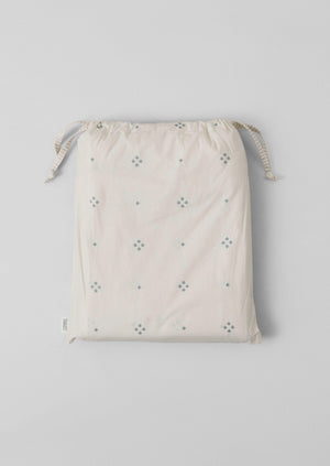 Rowan Print Duvet Cover | Ecru/Soft Blue