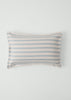 Fjord Flannel Stripe Cotton Oxford Pillowcase Set | Washed Blue/Ecru