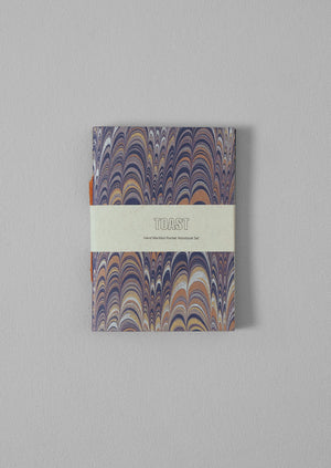 Hand Marbled Pocket Notebook Set | Multi