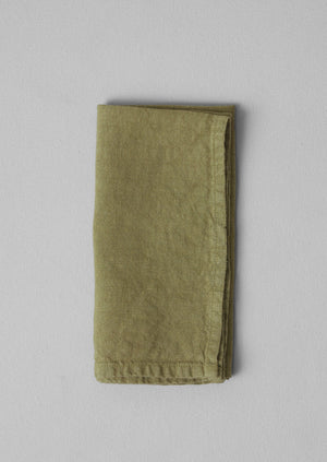 Washed Linen Napkin | Olivine