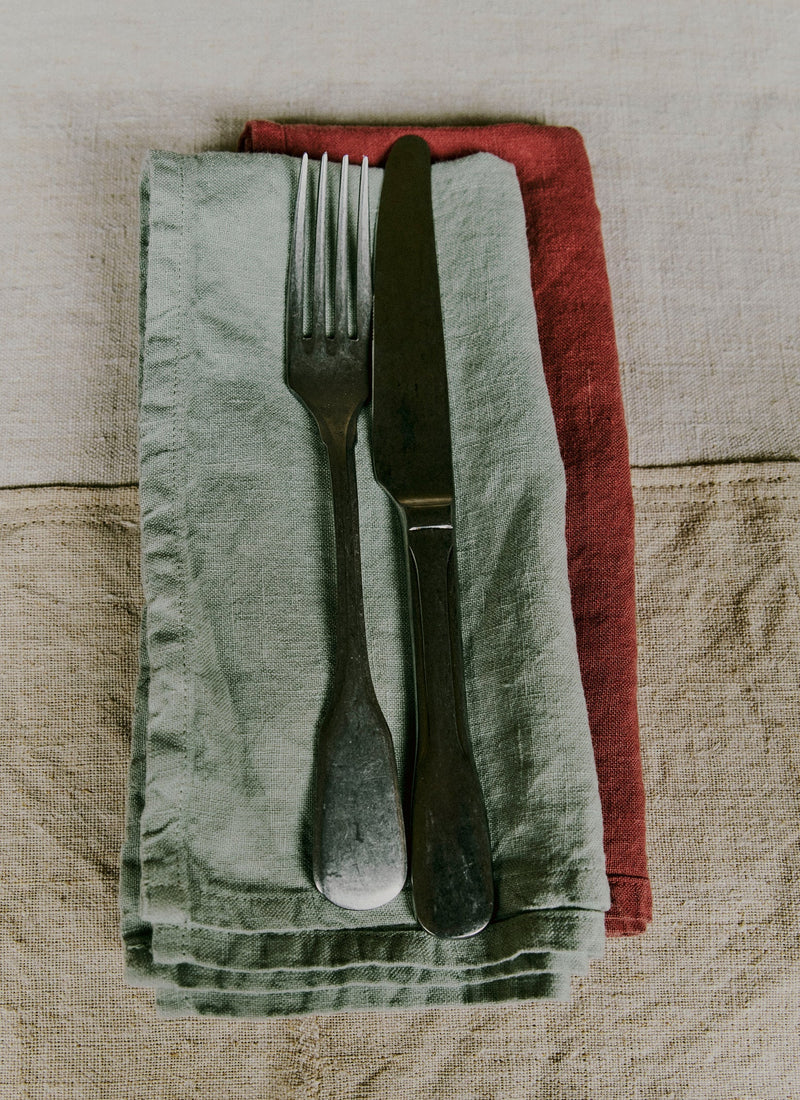 Washed Linen Napkin | Soft Mint