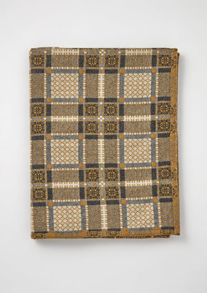 Melin Tregwynt Welsh Blanket | Mead/Ash