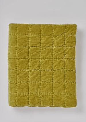 Hand Stitched Organic Velvet Quilt | Pomelo