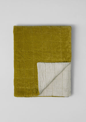 Hand Stitched Organic Velvet Quilt | Pomelo