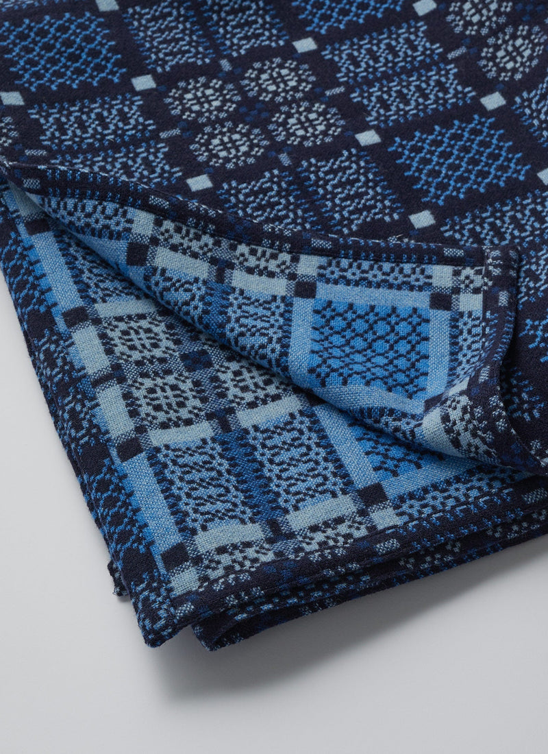 Melin Tregwynt Welsh Blanket | Indigo