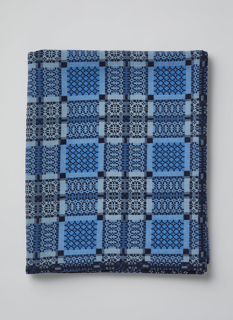 Melin Tregwynt Welsh Blanket | Indigo