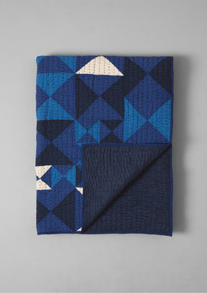 Kite Patchwork Quilt | Blue Multi