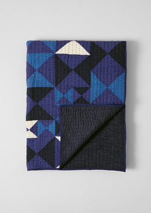 Kite Patchwork Quilt | Blue Multi