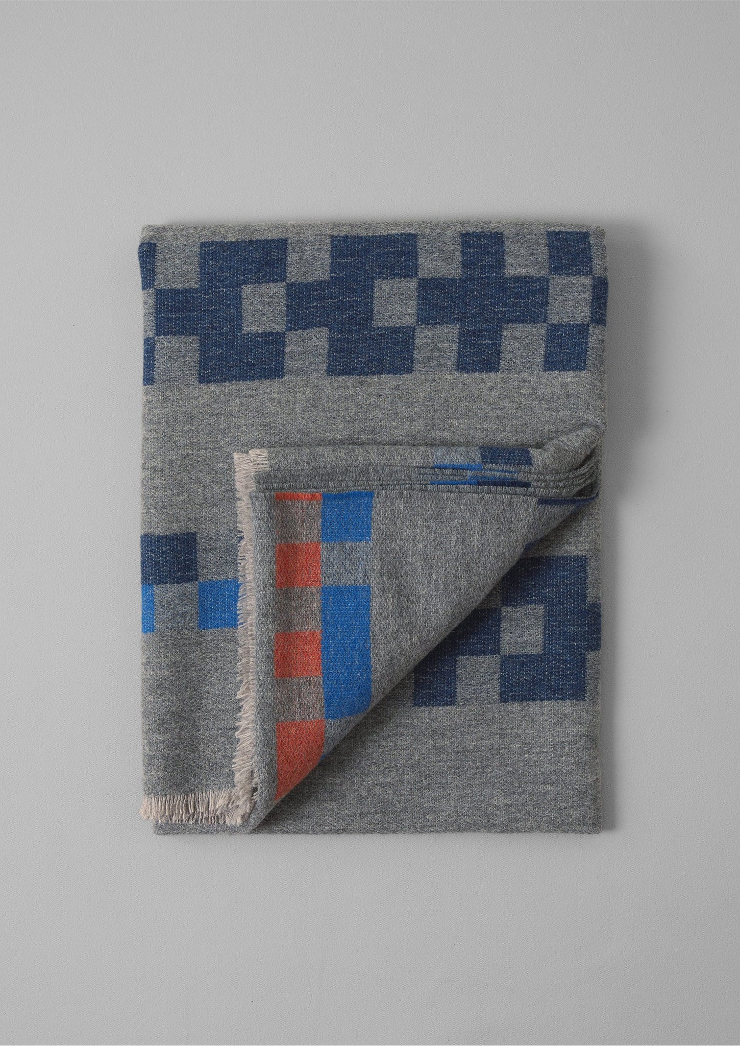 Bristol Weaving Mill Geo Blanket | Charcoal