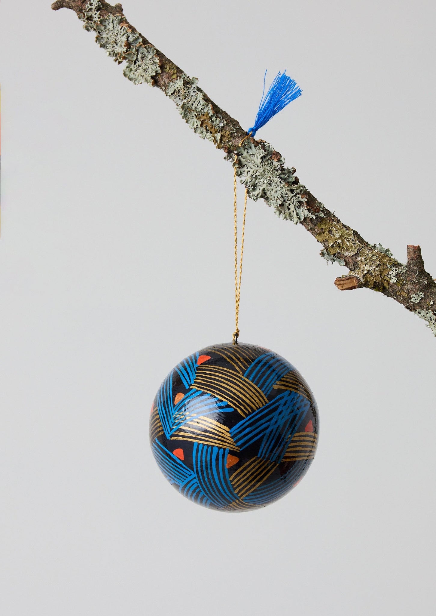 Stave Hand Painted Bauble | Midnight