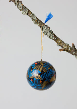 Stave Hand Painted Bauble | Midnight