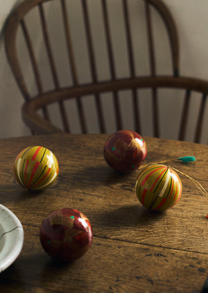 Stave Hand Painted Bauble | Midnight